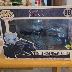 Funko Pop! Rides: Night King & Icy Viserion - Black and Blue